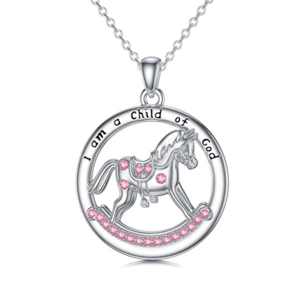 【並行輸入品】AOBOCO Horse Necklace Sterling Silver I am ...