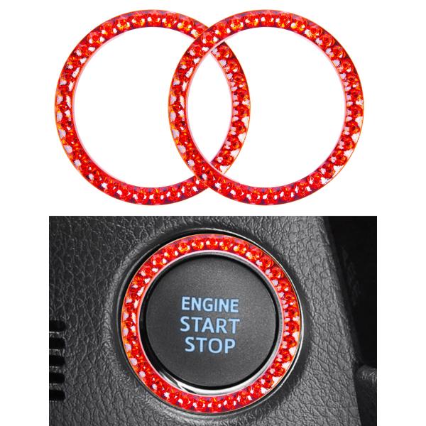 【並行輸入品】Crystal Rhinestone Push Start Button Bling ...