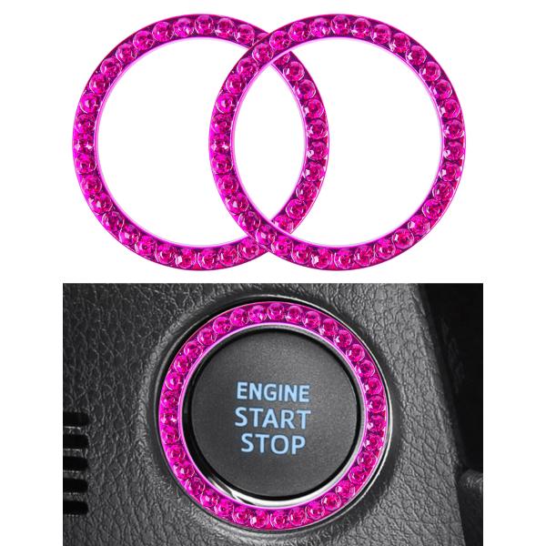 【並行輸入品】Crystal Rhinestone Push Start Button Bling ...