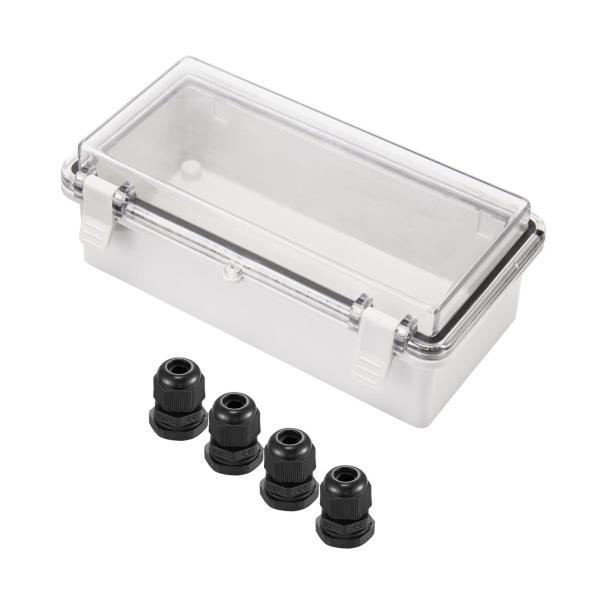 【並行輸入品】Laisomeke 200x100x70mm 屋外用ジャンクションボックス プラスチッ...