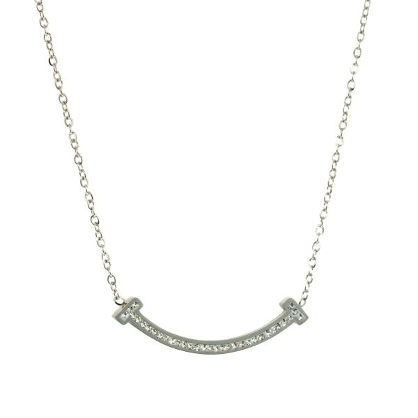 【並行輸入品】AZIA ジュエリー バーネックレス レディース バーネックレス シルバーバーネックレ...