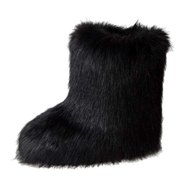 【並行輸入品】ChicWind Women's Faux Fur Snow Boots Round ...