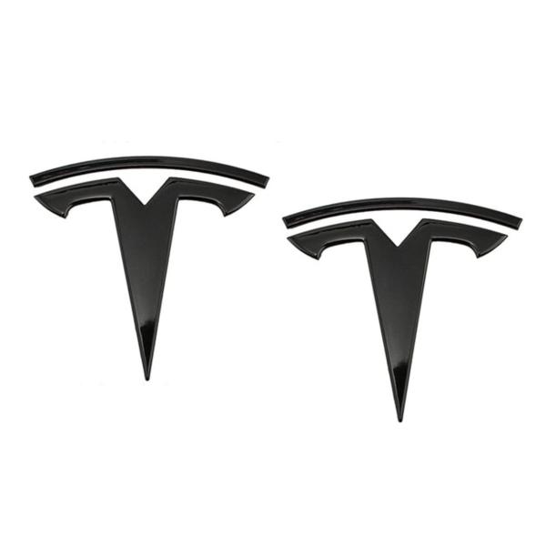 【並行輸入品】EVMIZE Tesla T Logo Emblem Set Front Rear M...
