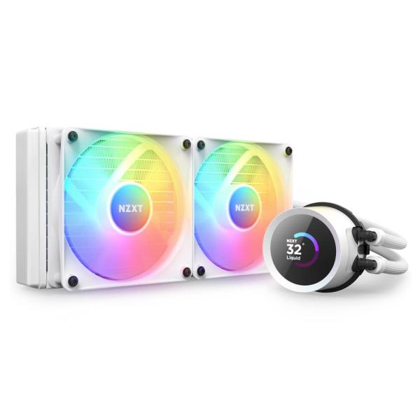 NZXT KRAKEN RGB 240 White 簡易水冷CPUクーラー RL KR240 W1 ...