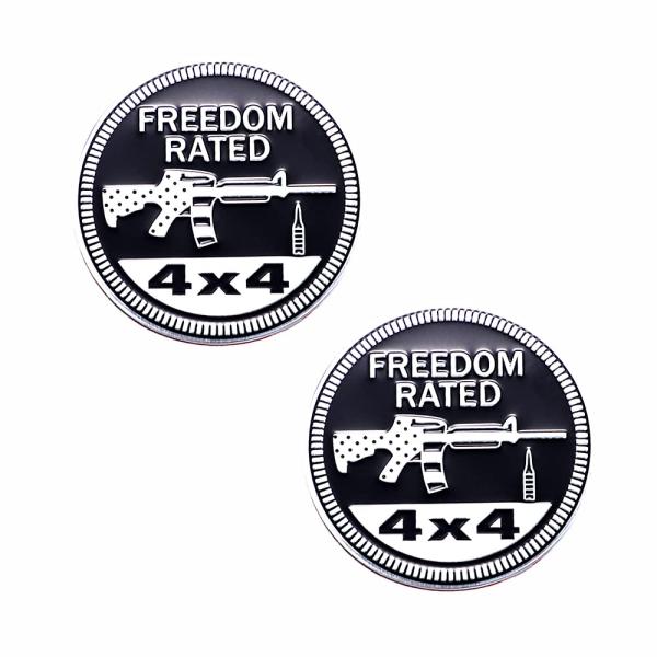 【並行輸入品】2PCs Rated Emblem Freedom Rated Car Emblem ...