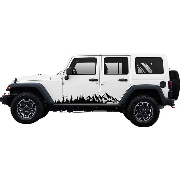 【並行輸入品】Mountain Decal Sticker Compatible with Jeep...