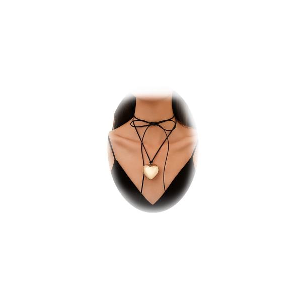 【並行輸入品】Sgoeths Chunky Heart Necklace For Women Gol...