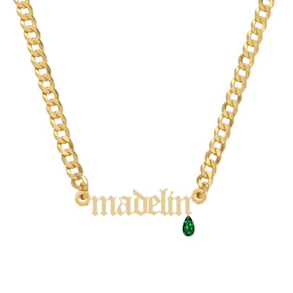 MOLICACI 14K Gold Name Necklace Personalized for W...