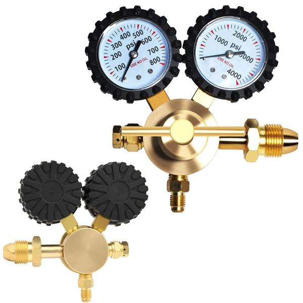 【並行輸入品】KLLsmDesign 窒素ヘリウムレギュレータ 0 800PSI 配送圧力 CGA5...