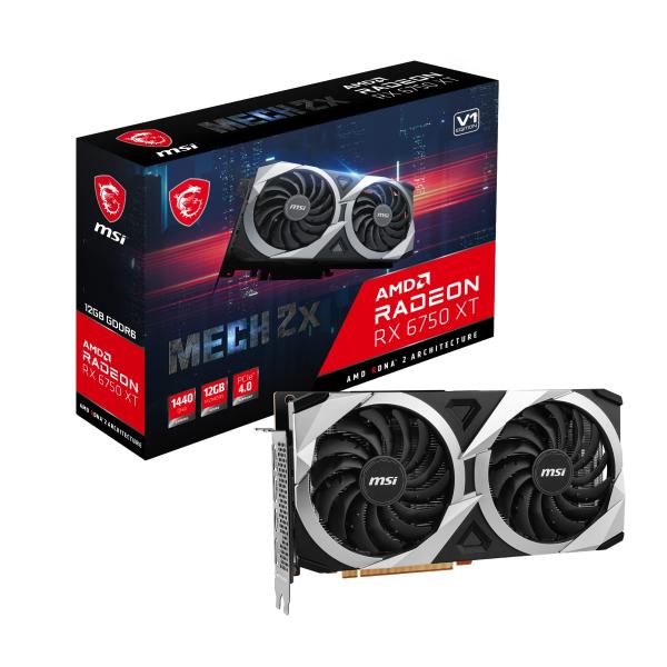 Radeon RX 6750 XT MECH 2X 12G V1 並行輸入品