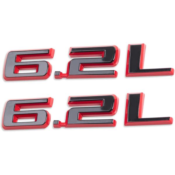 【並行輸入品】Pair Set Hood Body Style 6.2L Emblem Badge ...