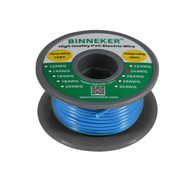 【並行輸入品】BINNEKER 24 Gauge PVC 1007 Electric Wire Bl...