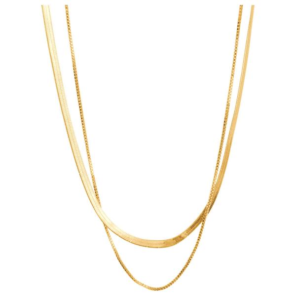 【並行輸入品】Double Layer Necklace Female Design Sense C...