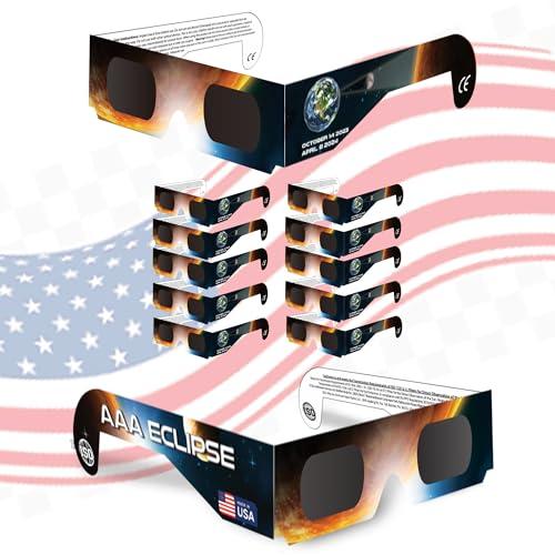 AAA Eclipse (12 PACK Solar Eclipse Glasses   AAS A...