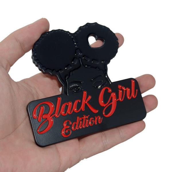 【並行輸入品】1x Black Girl Edition Emblem 3D Fender Badg...