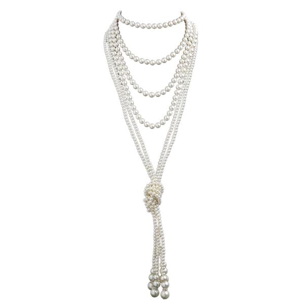 【並行輸入品】Long Necklace for Women Trendy Fashion Pear...