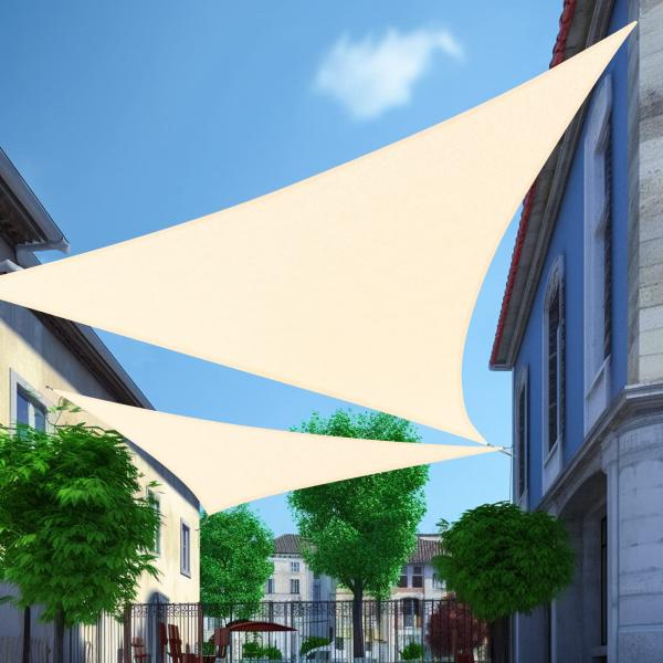 【並行輸入品】Cisvio Custom Size 5'X8'X8' Cream Sun Shade...