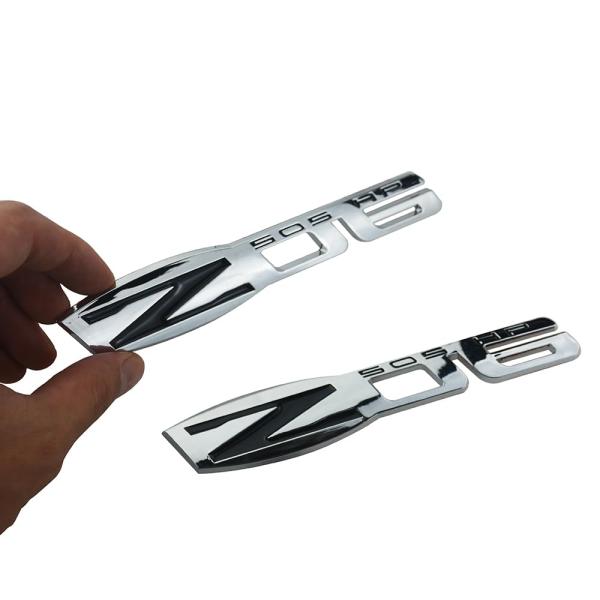 【並行輸入品】2Pc Z06 505 HP Emblem Badge Fender 3D Namep...