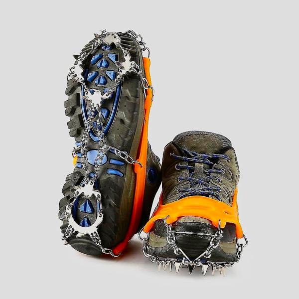 Semi Large Ice Cleats, Crampons for Hiking Boots a...