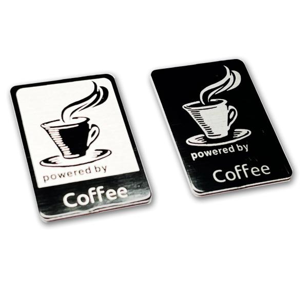 【並行輸入品】Powered by Java Coffee Design Logo Aluminum...
