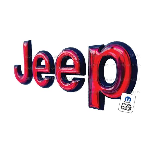 【並行輸入品】Decal Mods 3D レイズドジープフェンダーオーバーレイ Jeep Wrang...