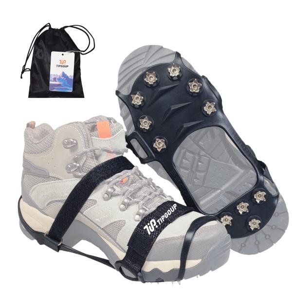 【並行輸入品】Ice Cleats for Shoes and Boots Crampons Non...