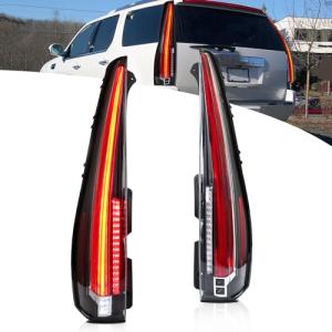 【並行輸入品】 VLAND Tail Lights Compatible with Cadillac Escalade 3rd Gen SUV