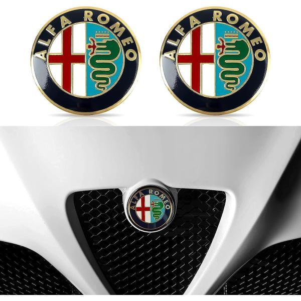 2pcs Car Emblem Sticker for Alfa Romeo 147 156 159...