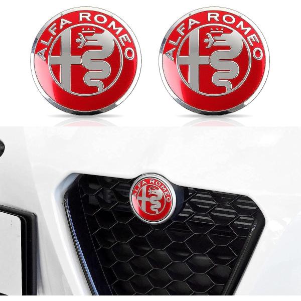 2pcs Car Emblem Sticker for Alfa Romeo 147 156 159...