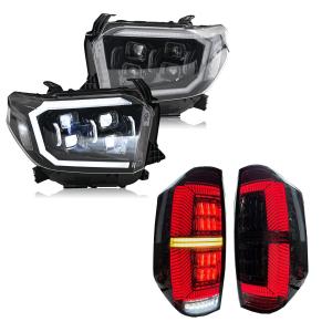 【並行輸入品】 LED Tail Lights&Headlights for Toyota Tundra 2014 2021,Taillight