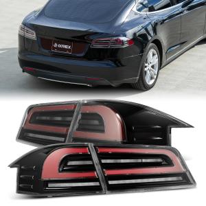 【並行輸入品】 AlphaRex LUXX Series LED Tail Lights fits for 2021 Tesla Model S