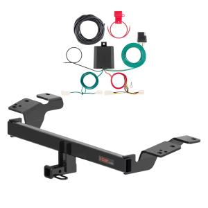 【並行輸入品】 CURT Class 1 Trailer Hitch with 4 Way Flat Output Custom Wiring