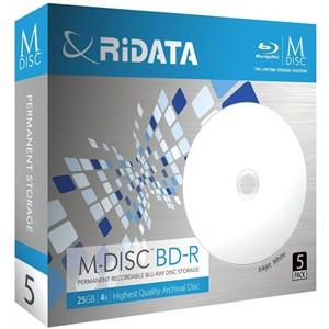 RiDATA M-BDR25GB.PW5P M-DISC BD-R 4倍速 25GB 5枚パック｜best-tecc