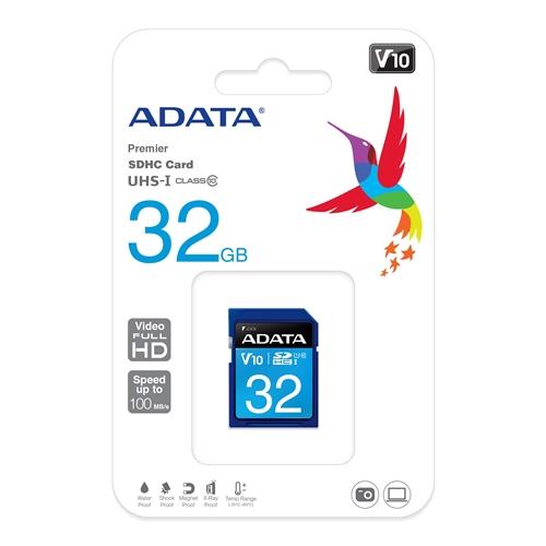 ADATA ASDH32GUICL10RL SDHC UHS-I Class10 V10 ADATA...