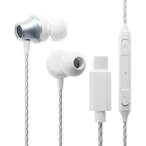 PGA PG-SETC2WH4 USB Type-C ステレオイヤホン タフケーブル／カナルタイプ ...