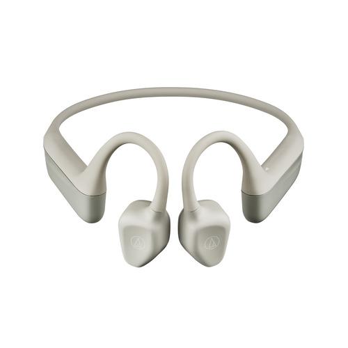 オーディオテクニカ ワイヤレス ヘッドホン 軟骨伝導オープンイヤ ノイズリダクション IPX4 最大...