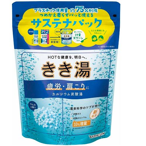 バスクリン きき湯 カルシウム炭酸湯 サステナパック 入浴剤 360g