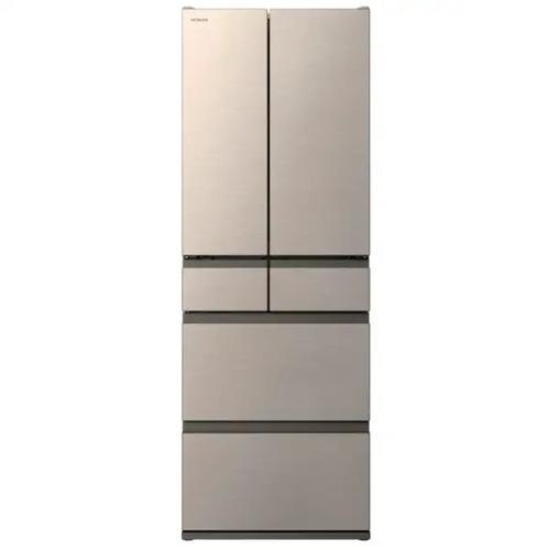 【無料長期保証】日立 冷蔵庫 540L 観音開き 6ドア 幅65cm まんなか3段大容量冷凍 まるご...