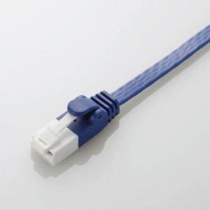 エレコム Cat6A LANケーブル フラット・ツメ折れ防止 20.0m LD-GFAT/BM200（ブルーメタリック）×1本の商品画像