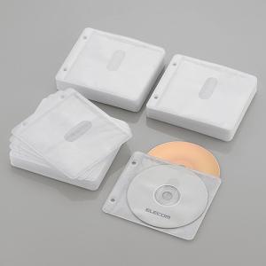 ケース エレコム CD DVD CCD-NBWB240WH Blu-ray・CD・DVD対応不織布ケース 2穴 ホワイト 120枚(両面収納)｜ベストテック ヤフー店