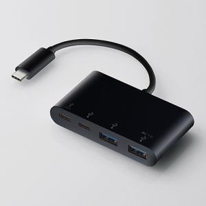 エレコム U3HC-A424P10BK USB Type-Cコネクタ搭載USBハブ(PD対応) ブラック｜best-tecc