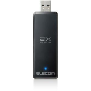 エレコム WDC-X1201DU3-B 無線LAN子機／11ax／Wi-Fi6／USB3.0／ブラック WDCX1201DU3B｜best-tecc