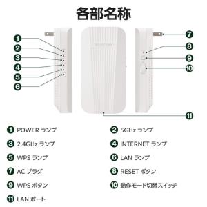 エレコム WTC-X3000GC-W Wi-F...の詳細画像5