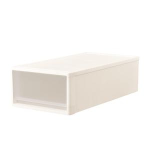 【期間限定大特価】[幅39×奥行74×高さ22cm] 収納ケース プラスチック 押入れ用 ストラ74M ホワイト