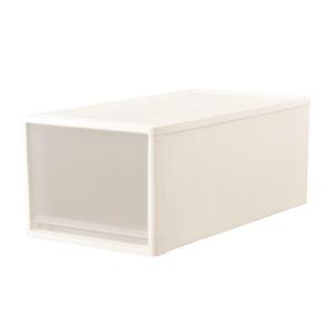 【期間限定大特価】[幅39×奥行74×高さ30cm] 収納ケース プラスチック 押入れ用 ストラ74L ホワイト
