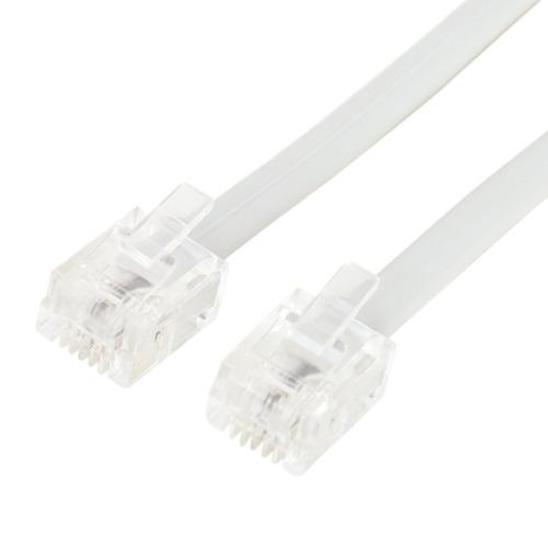 ミヨシ DC-210／WH 6極2芯 電話機コード 10m ホワイト