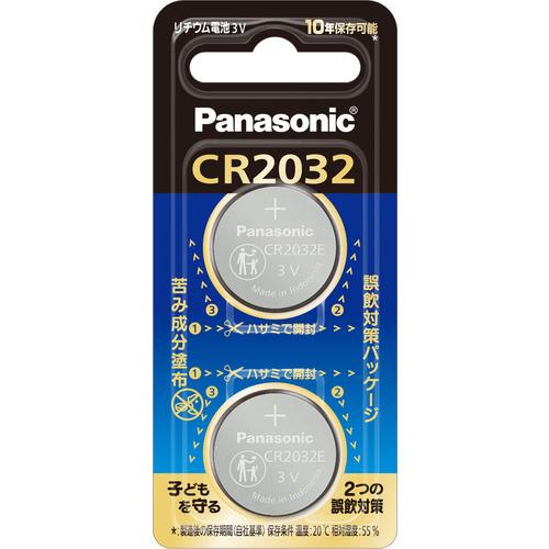 パナソニック CR-2032E／2P コイン形リチウム電池 2個入