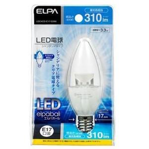 ELPA LDC4CD-E17-G350 LED電球 シャンデリア形 E17 昼光色