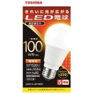 東芝ライテック LED電球 E26口金 一般電球80W形相当 電球色 LDT11L-G/S
