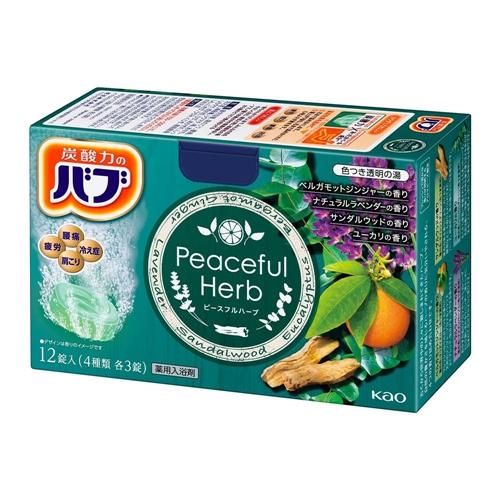 花王 バブ ピースフルハーブ 12錠